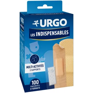 Pansements Les indispensables Urgo - 3 formats - 100 unités