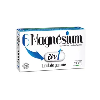 Magnésium 6 en 1 MBE - Stress, fatigue & nervosité - 60 comprimés