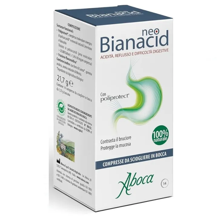 NeoBianacid acidité et reflux Aboca - Gastro-œsophagienne - 45 comprimés