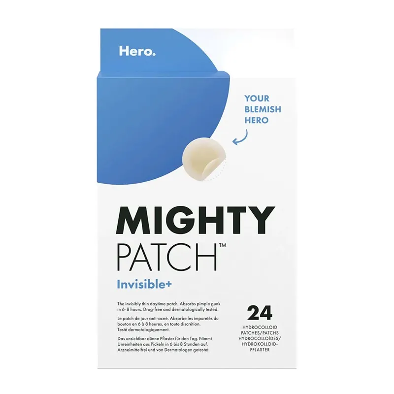 Patchs anti-acné de jour Mighty Patch Invisible+ Hero - 24 patchs