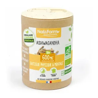 Ashwagandha Bio Nat & Form - Fatigue Physique & mentale - 60 gélules