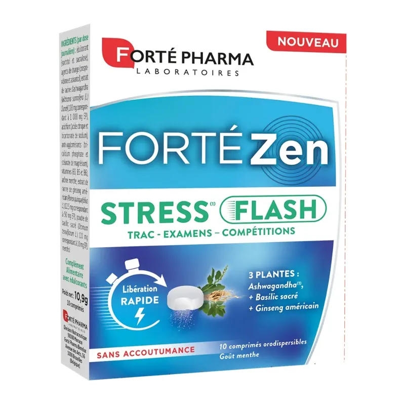 FORTÉZen Stress Flash Forté Pharma - 10 comprimés