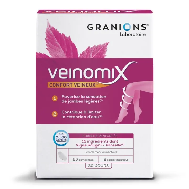 Veinomix Granions - Confort veineux - 30 comprimés