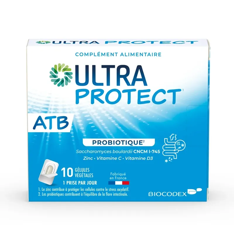 Ultra Protect ATB Probiotique Biocodex - Flore intestinale - 10 gélules