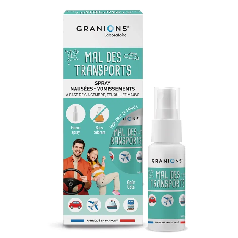 Spray mal des transports goût cola Granions Kid - 20ml