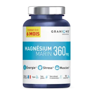 Magnésium marin 360mg Granions - Fatigue et stress - 180 comprimés