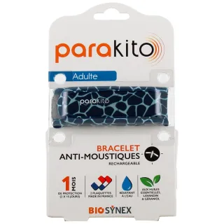Bracelet anti-moustiques adulte Girafe Parakito + 2 recharges