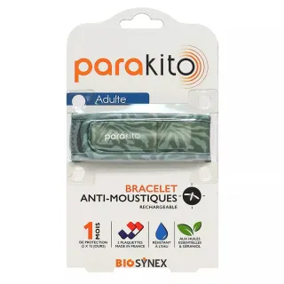 Bracelet anti-moustiques adulte Camouflage Parakito + 2 recharges