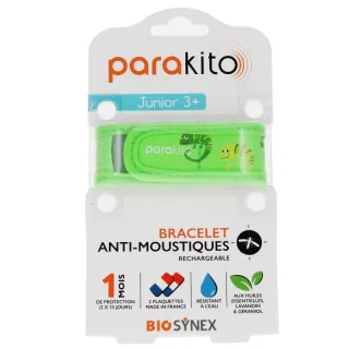 Bracelet anti-moustiques Caméléon Parakito Junior + 2 recharges