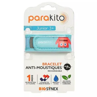 Bracelet anti-moustiques Monstre Parakito Junior + 2 recharges