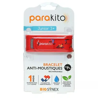 Bracelet anti-moustiques Sport Parakito Junior + 2 recharges