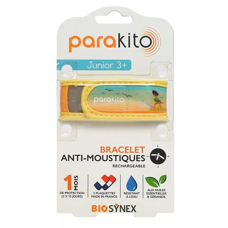 Bracelet anti-moustiques Pirate Parakito Junior + 2 recharges