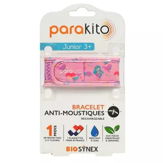 Bracelet anti-moustiques Sirènes Parakito Junior + 2 recharges