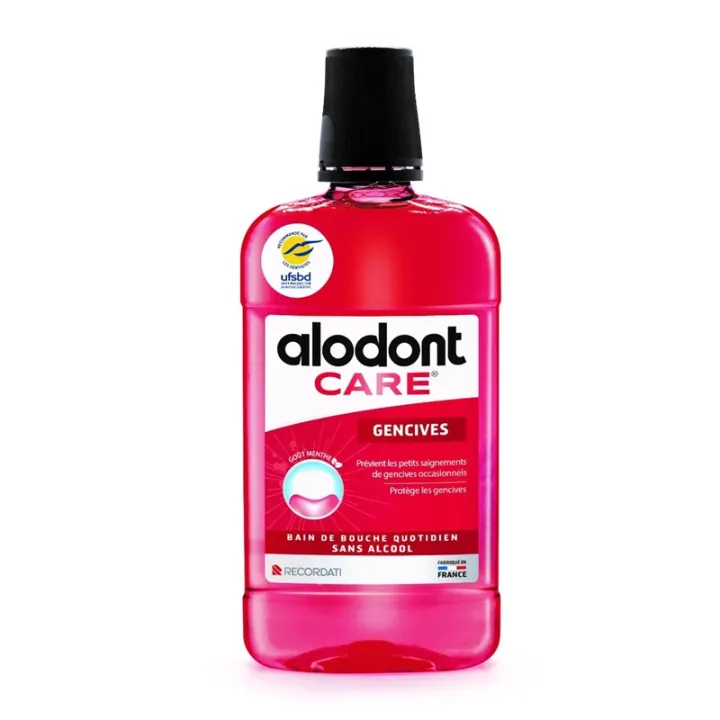 Bain de bouche petits saignements gencive Alodont Care Protect - 500ml