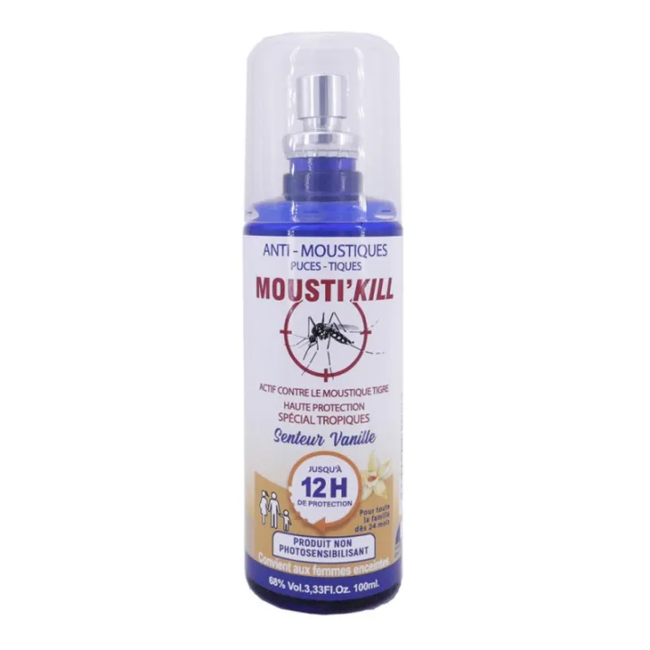 Spray anti-moustiques vanille Mousti'Kill Mathieu Pharma - 100ml