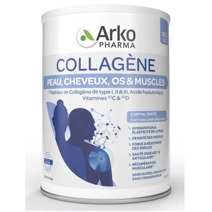 Collagène Peau, cheveux, os & muscles Arkopharma - 260g