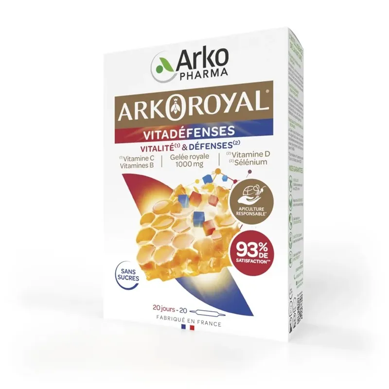 Vitadéfenses ArkoRoyal Arkopharma - Fatigue - 20 ampoules