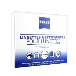 Lingettes nettoyantes pour lunettes Zeiss - 30 lingettes