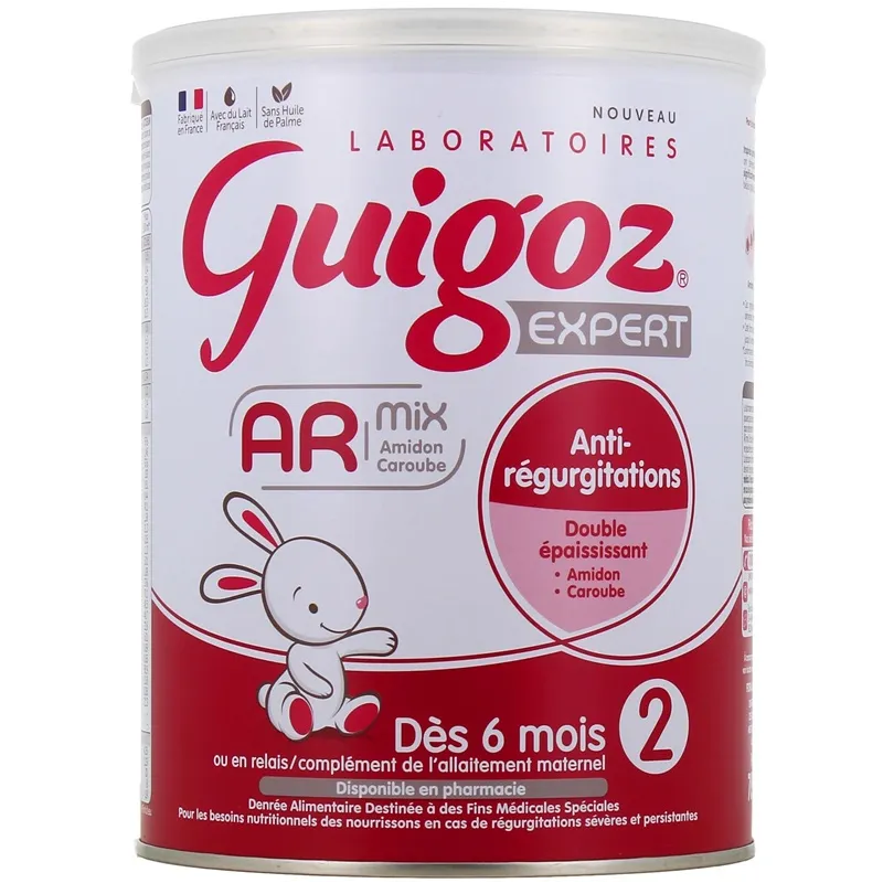 Lait infantile 2ᵉ âge AR Mix 6 à 12 mois Guigoz Expert - Formule épaissie - 780g