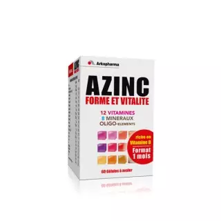 Azinc Forme et vitalité 60 Gélules