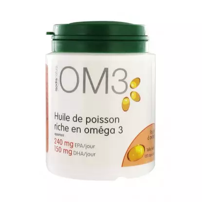 OM3 Huile De Poisson 120 Capsules